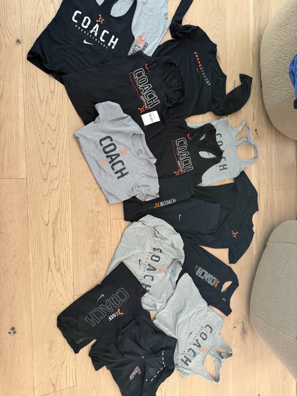 Orangetheory Coaches Gear Nike Black & Gray (all size XS or S)